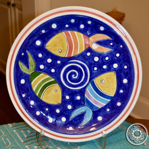 Ceramic Round Platter (11.5” diameter, 5 designs)