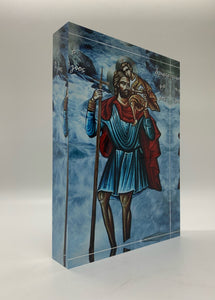 Plexiglass Orthodox Icon: St. Christopher (Άγ. Χριστοφόρος) 1 size available