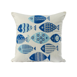 "School of Fish" Pillow Cover