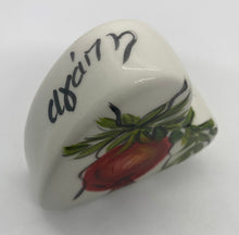 Load image into Gallery viewer, Ceramic Paperweight Hearts (Multiple design choices and sizes)
