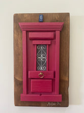 Load image into Gallery viewer, Handmade “Tiny” Wooden Greek Door-multiple color choices  (free USA shipping included)
