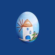 Load image into Gallery viewer, Island Windmill Solid Wood Egg (2 size choices)
