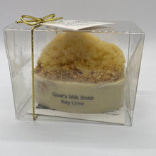 Load image into Gallery viewer, Goats Milk Embedded Sea Sponge Soap (free USA shipping included)
