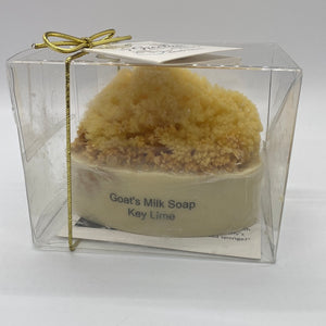 Goats Milk Embedded Sea Sponge Soap (free USA shipping included)