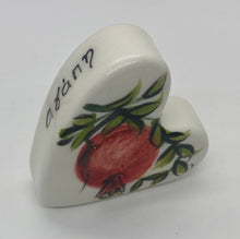 Load image into Gallery viewer, Ceramic Paperweight Hearts (Multiple design choices and sizes)
