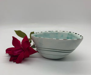 Small Teardrop/Boat Ceramic Bowl