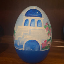 Load image into Gallery viewer, Santorini Church Solid Wood Egg
