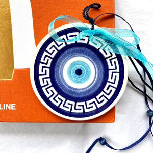 Ceramic Evil Eye Mati Gouri (free USA shipping included)