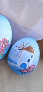 Island Windmill Solid Wood Egg (2 size choices)