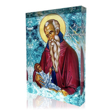 Load image into Gallery viewer, Plexiglass Orthodox Icon: St. Stylianos/Άγ. Στυλιανός (free USA shipping included)
