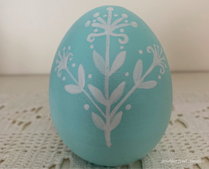 Easter Wooden Egg Akrokerama (free USA shipping included)
