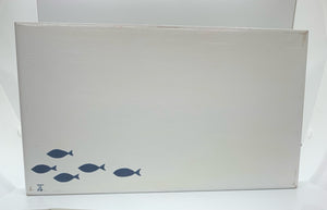 Beechwood Painted Tray with Fish Design