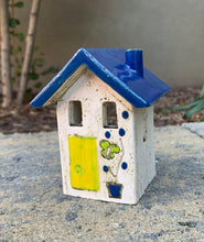 Load image into Gallery viewer, Ceramic House Votive Holder - 2 sizes, multiple designs (sold individually)
