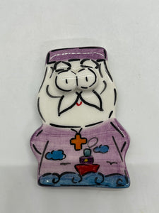 Ceramic Orthodox Priest Magnet (free USA shipping included)