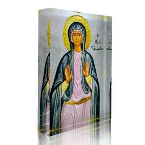 Plexiglass Orthodox Icon: St. Elizabeth (Αγ. Ελισάβετ)