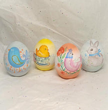 Load image into Gallery viewer, Easter Wooden Egg Blue Bird (free USA shipping included)
