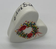 Load image into Gallery viewer, Ceramic Paperweight Hearts (free USA shipping included)
