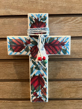 Load image into Gallery viewer, Wooden Cross with Pomegranate Design (2 size choices)
