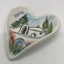 Load image into Gallery viewer, Heart Ceramic Trinket Dish (Υγεία or Ελπίδα)
