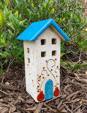 Load image into Gallery viewer, Ceramic House Votive Holder - 2 sizes, multiple designs (sold individually)
