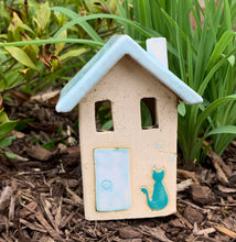 Load image into Gallery viewer, Ceramic House Votive Holder - 2 sizes, multiple designs (sold individually)
